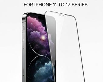Tempered Glass Displayschutzfolie für iPhone 11-17 Serie