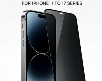 Sichtschutz Glass Displayschutzfolie für iPhone 11-17 Serie, Anti-Spy Full Coverage Case freundlich