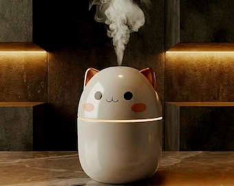 Humidificador Kawaii Cat / Difusor de niebla USB portátil