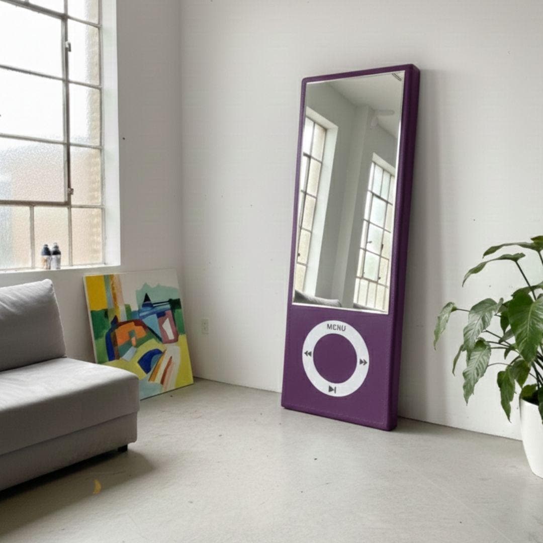 Pink Ipod Mirror - Big Retro Tech Aesthetic - Cheap Ipod Mirrors
