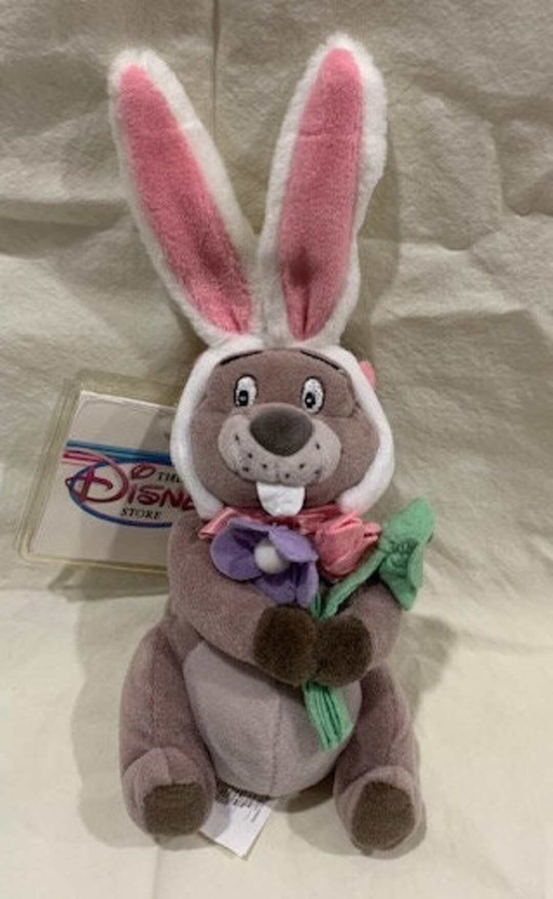 Vintage Disney Store Retired Easter Bunny Gopher Mini Bean Bag Plush ...