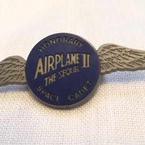 Seltene Flugzeug II The Sequel Film Memorabilia Aviator Pilot Flügel Pin