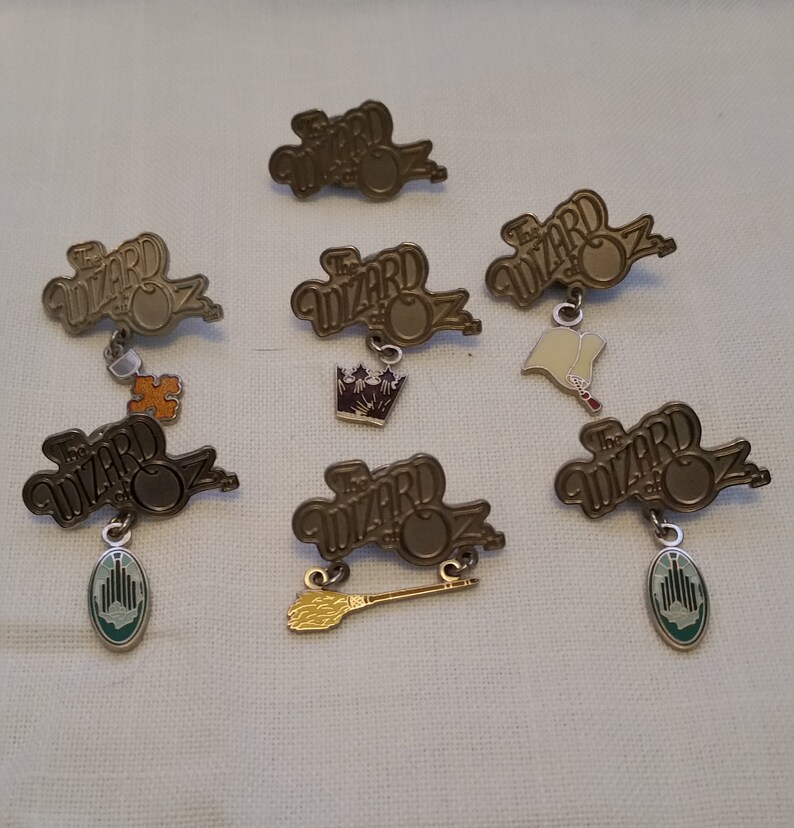 Set of Collectible Wizard of Oz Lapel Pins Etsy