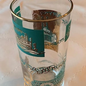 MCM Libbey Southern Comfort 1968 Centennial Riverboat Steamboat Paddlewheel