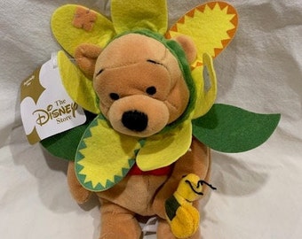 Vintage Disney Winnie the Pooh Sunflower Plush Bean Bag