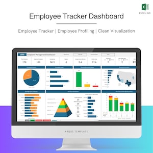 Employee Data Management Dashboard | Employee Database | Excel Template (Automatic & Dynamic)