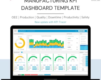 Dashboard KPI di produzione / Modello Excel OEE