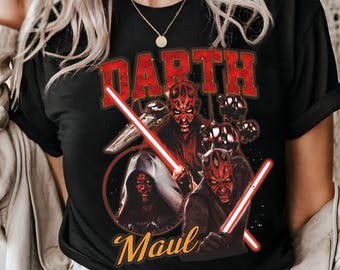 Retro Darth Maul Comfort Colors T-shirt, Star Wars Wash T-Shirt, Star Wars Merch, Darth Maul Shirt, Hollywood Studio, Galaxys Edge Trip