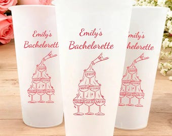 Bicchieri glassati personalizzati per addio al nubilato, bicchieri personalizzati per feste, per la notte delle damigelle d'onore, l'addio al nubilato, l'ultima avventura o il weekend tra ragazze.