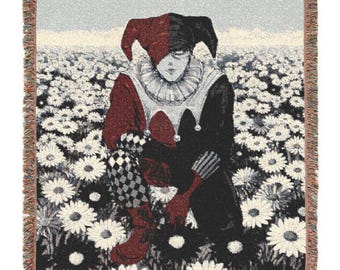Couverture tissée bouffon