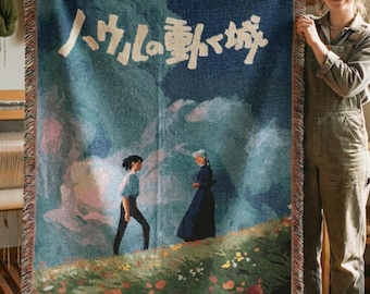 Anime Landscape Woven Blanket | Ghibli Studio inspired