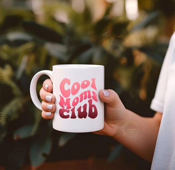 Cool Moms Club Tasse | Coole Mama Becher | Geschenk für Mama | Trendige Mom Tasse | Motherhood Mug | Geschenk Freundin Mama | Muttertag
