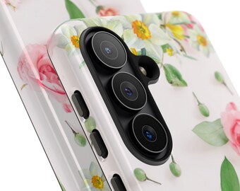 Spring Daffodils and Roses Tough Cover | Floral Phone Case