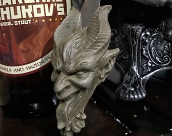 Krampus Bottle Opener, bronze finish