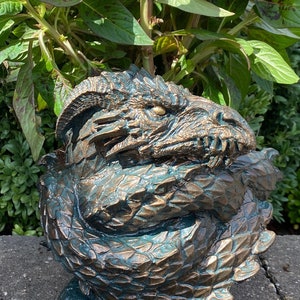 Coiled Dragon Planter, Large Version