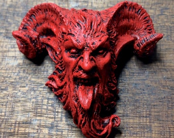 Krampus 3 Magnet, Red