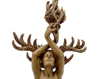 Prakrit Shakti: The Awakening Spirit Statue, Wood Finish