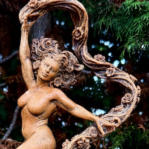 Estátua de Gaia: Deusa da Terra | Estatueta de Deuses Mitológicos | Estátua de Mitos e Lendas | Estátua para Amante da Natureza e da Arte Fantástica Decoração
