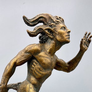 Running Satyr Statue