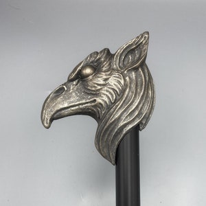 Griffin Umbrella.Hand Sculpted Resin | Mittelalterlicher Gothic Regenschirm, Sonnenschirm | Fantasy Cosplay Gryphon Kopfschirm, Gothic Accessoire