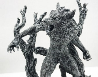 Werewolf Statue, Grayscale