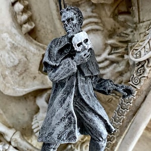 Phantom of the Opera Ornament, Hand Painted Resin Sculpture | Halloween Monster Opera Ghost Figurine | Gothic Ornament for Spooky Home Decor
