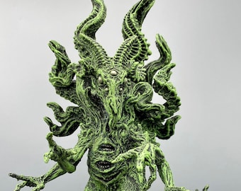 H.P. Lovecraft’s Shub-Niggurath Statue, Hand Painted Sculpture | Cthulhu Mythos Monster Figurine | Lovecraftian Horror Decor and Gamer Gift