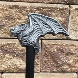 Vampire Bat Umbrella, Hand Sculpted Resin | Victorian Gothic Umbrella |Dark Fantasy Cosplay Bat Umbrella, Halloween and Gothic Accessory