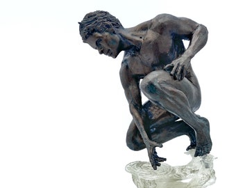 Narcissus' Reflection Statue: Introspection and Identity, Translucent Version