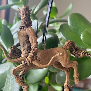 Centaur Ornament, Hand Painted Resin Sculpture | Mythical Creature Figurine | Legendary Sagittarius Centaur Ornament. Fantasy Art Decor