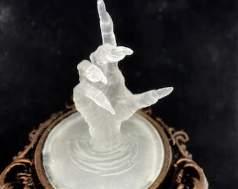 Spectral Hand Nightlight, Handbemalte Resin Skulptur | Viktorianisches Gothic Nachtlicht |  Geist-Hand-Beleuchtung für Gothic Fantasy Home Decor