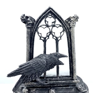 Raven and Window Tea Light