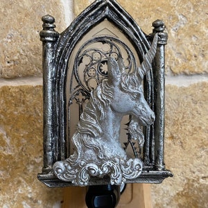 Unicorn and Gothic Cathedral Window Nightlight