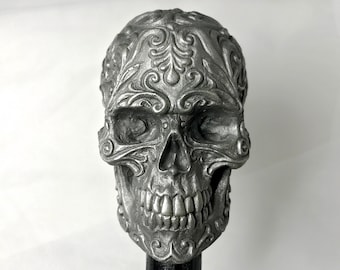 Ornate Skull Cane