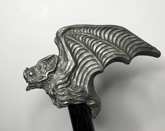 Vampire Bat Cane, Hand Sculpted Walking Stick | Victorian Gothic Cane |Dark Fantasy Cosplay Vampire Bat Cane, Halloween and Gothic Accessory