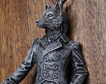 Gentleman Wolf Ornament