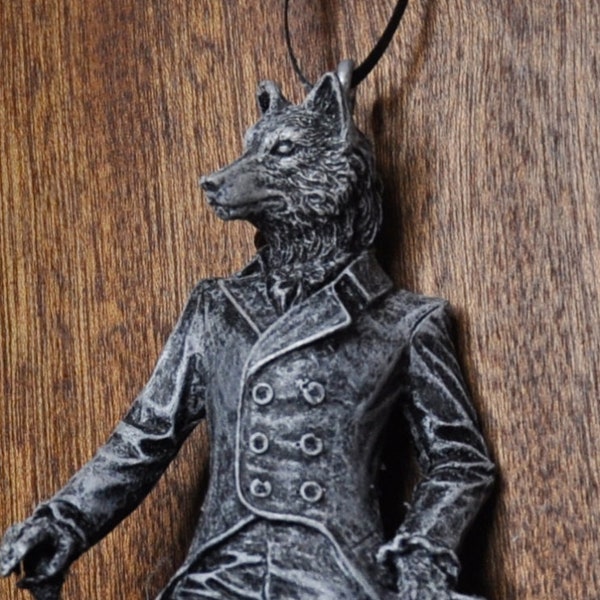 Gentleman Wolf Ornament