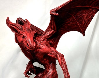 The Jersey Devil Statue, Red finish