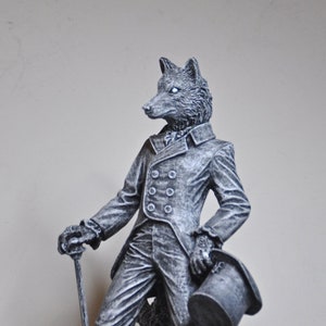 Gentleman Wolf Statue