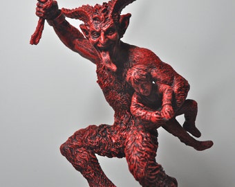 Krampus Statue II, Red Finish