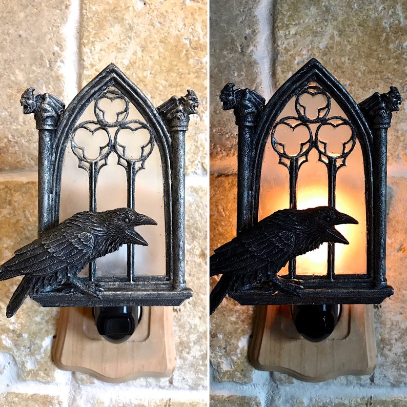 Raven and Window Nightlight image 1