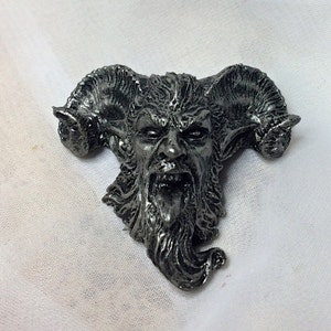 Krampus 3 Magnet, Pewter finish