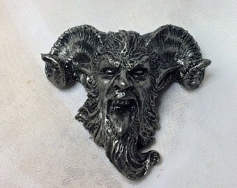 Krampus 3 Magnet, Pewter finish