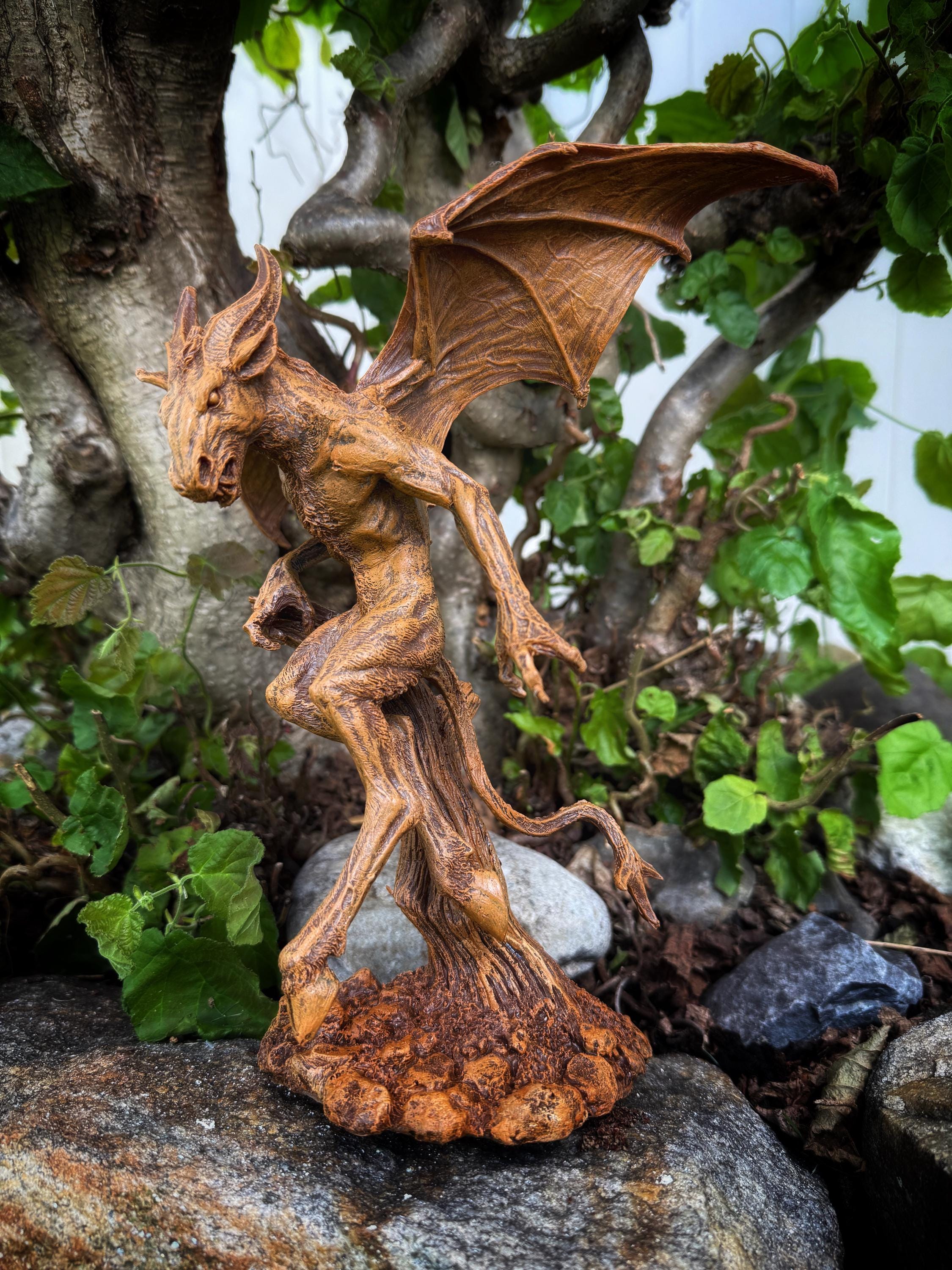 Jersey Devil Statue, Hand Painted Resin Sculpture | Cryptozoology