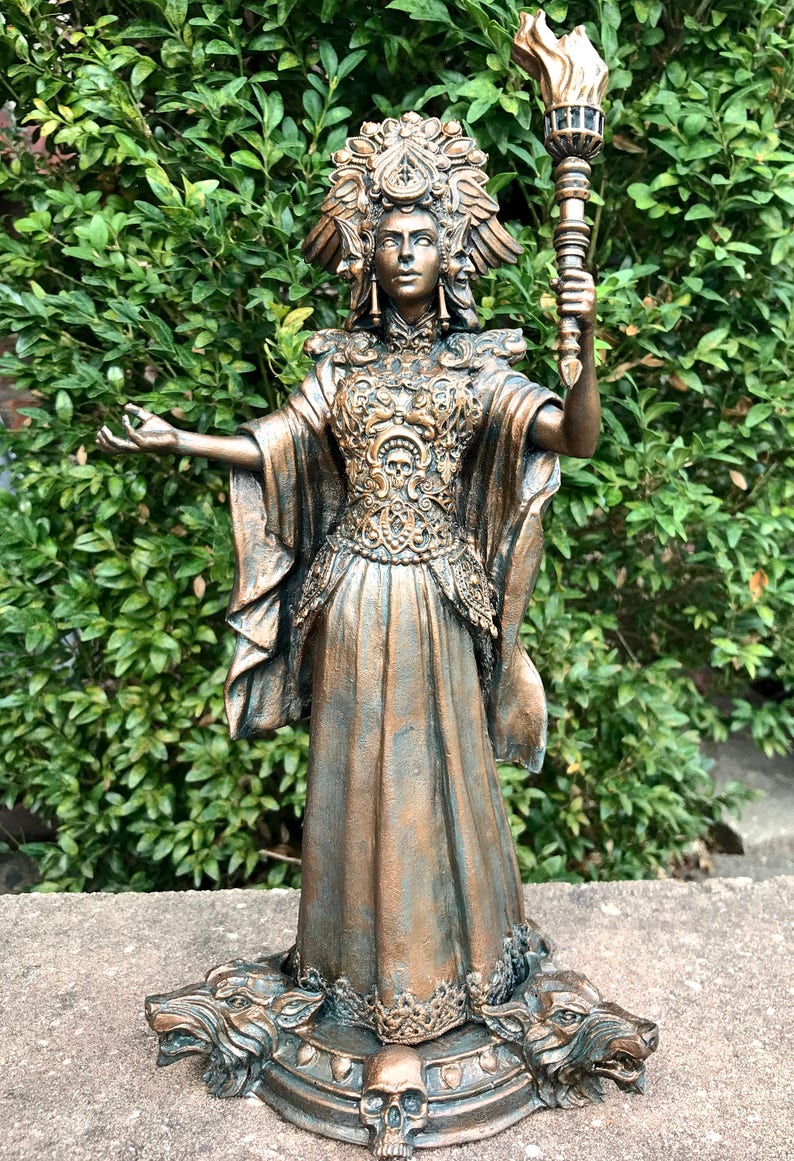 Hecate, Goddess of Witchcraft and Magic Statue image 2