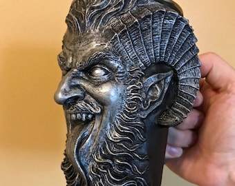 Krampus Mug, Pewter Finish