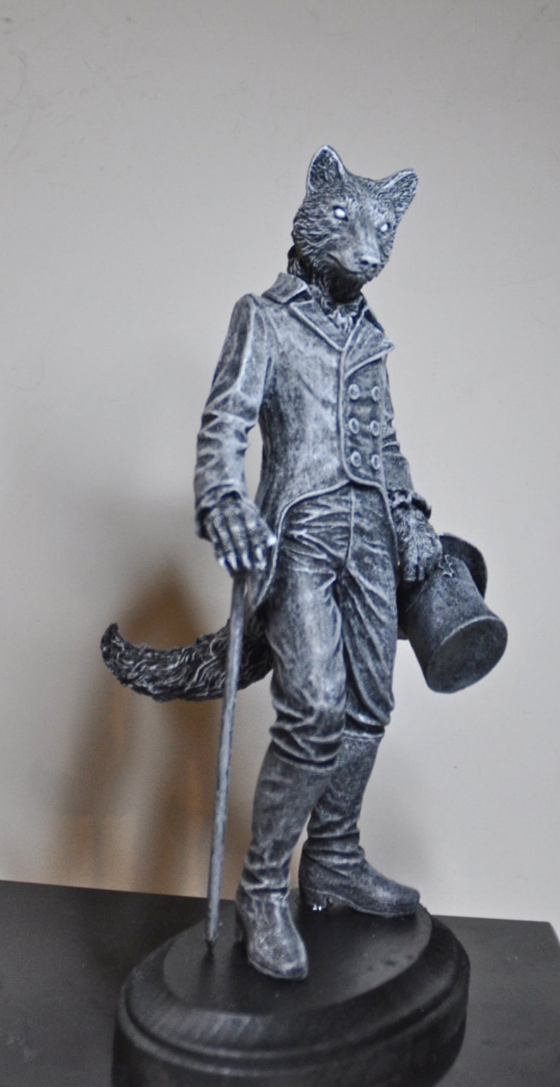 Gentleman Wolf Statue image 3