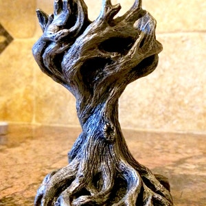 Yggdrasil the World Tree Tealight Holder, Pewter Finish image 3