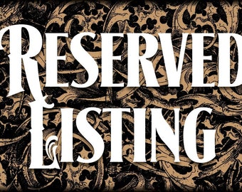 RESERVED for mahogany8669, 2 mirror ghost plaques