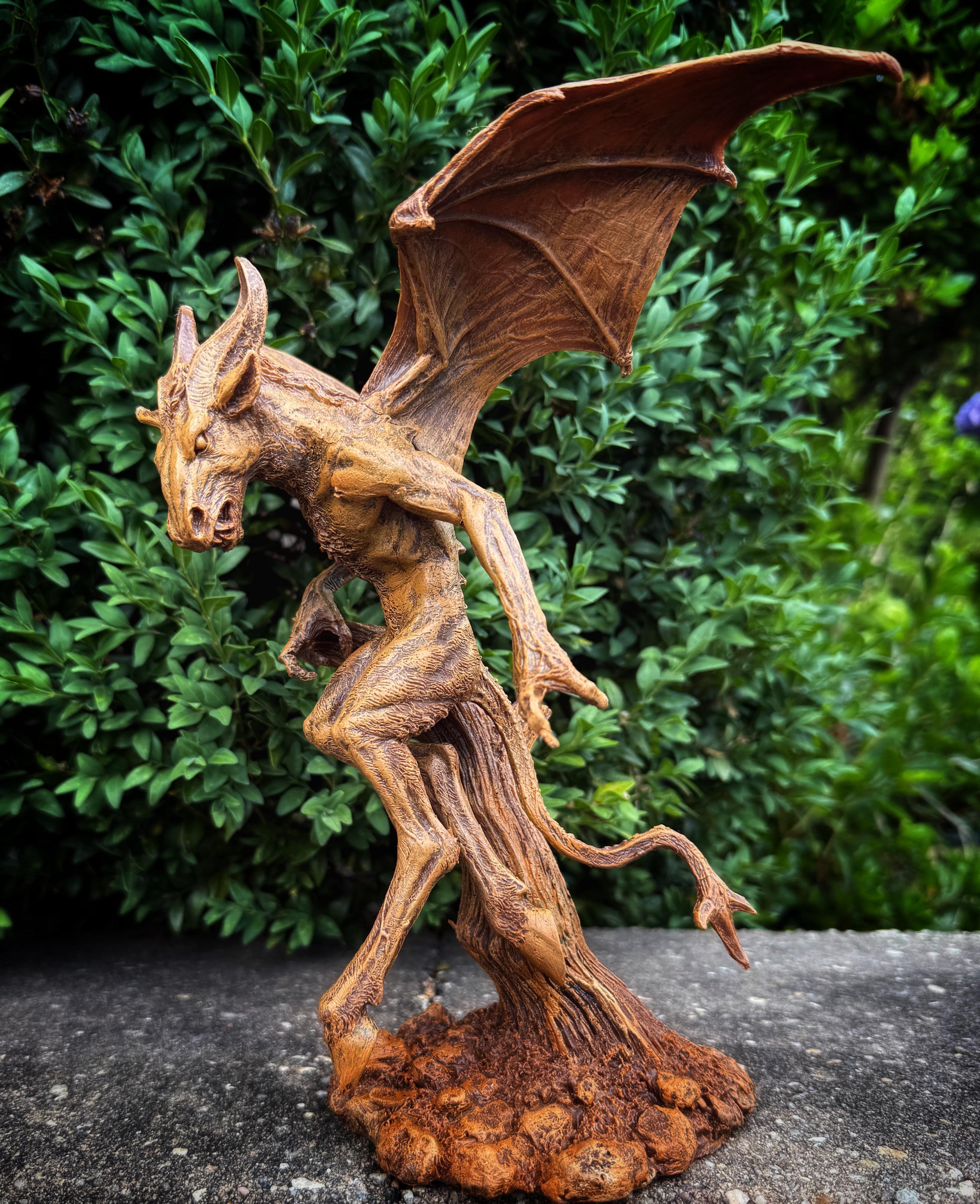 Jersey Devil Statue, Hand Painted Resin Sculpture | Cryptozoology